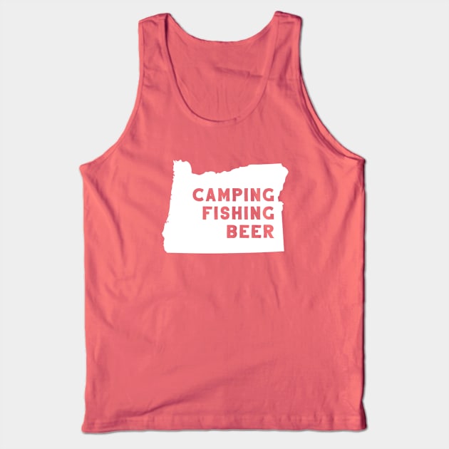 Camping Fishing Beer Tank Top by happysquatch